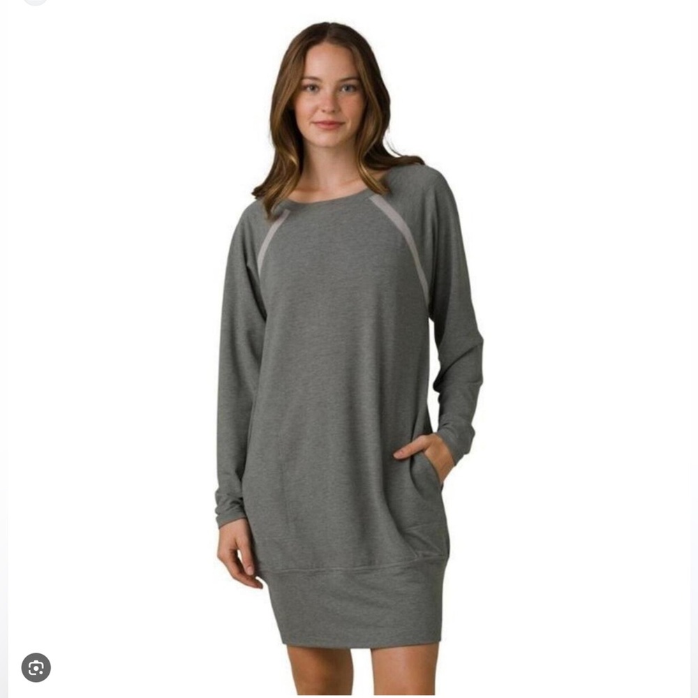 Prana Rosie Dress XS  Ashey Grey NWT FLAW Extra Small